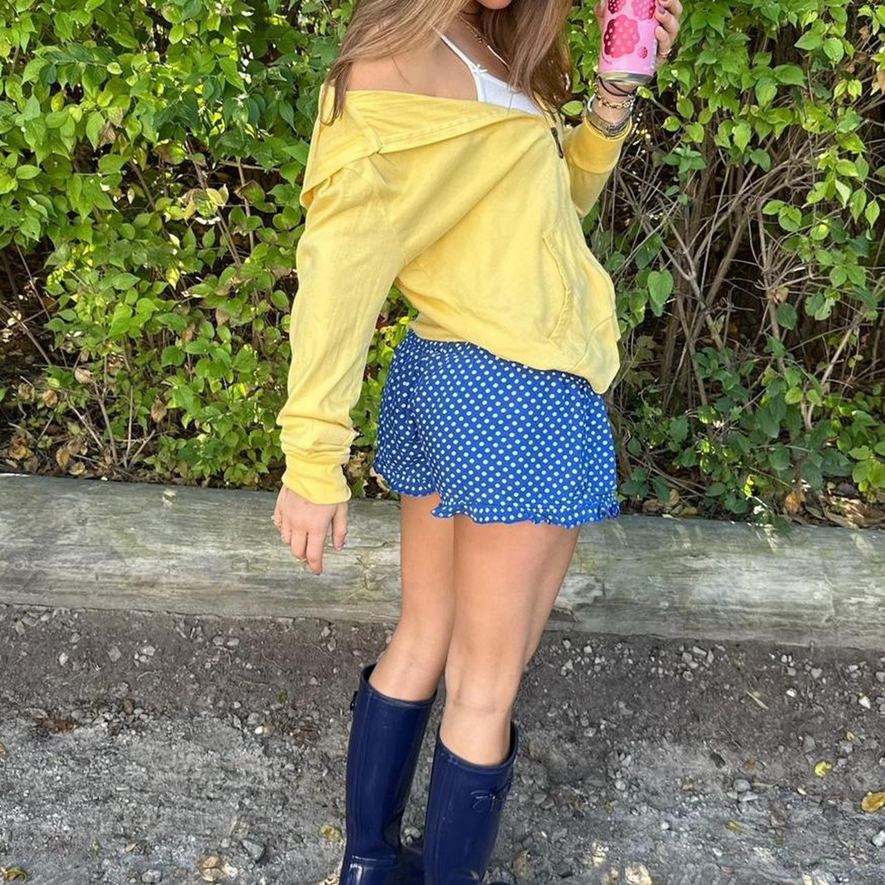 Vintage Victoria’s Secret navy polka dot shorts