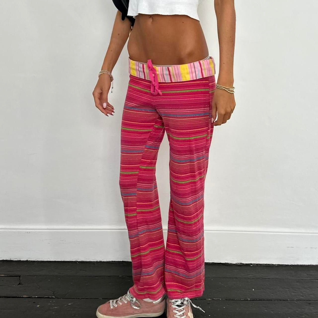 Vintage 2000’s Victoria’s Secret rare striped pants