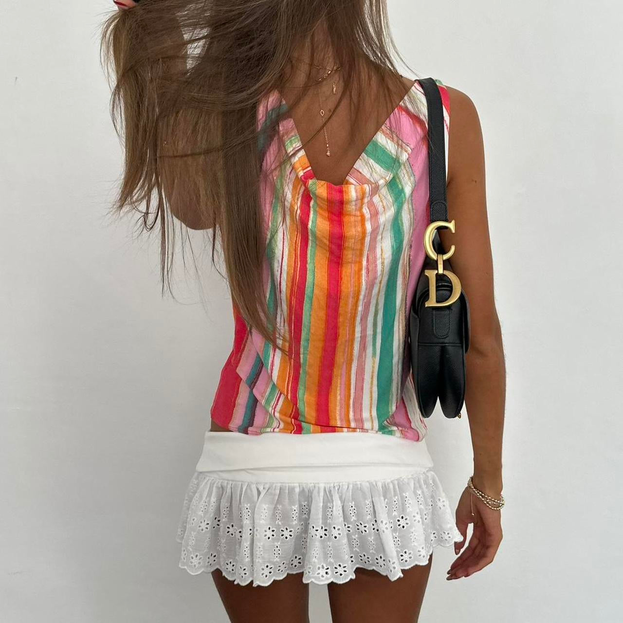 Vintage 90’s striped colourful top