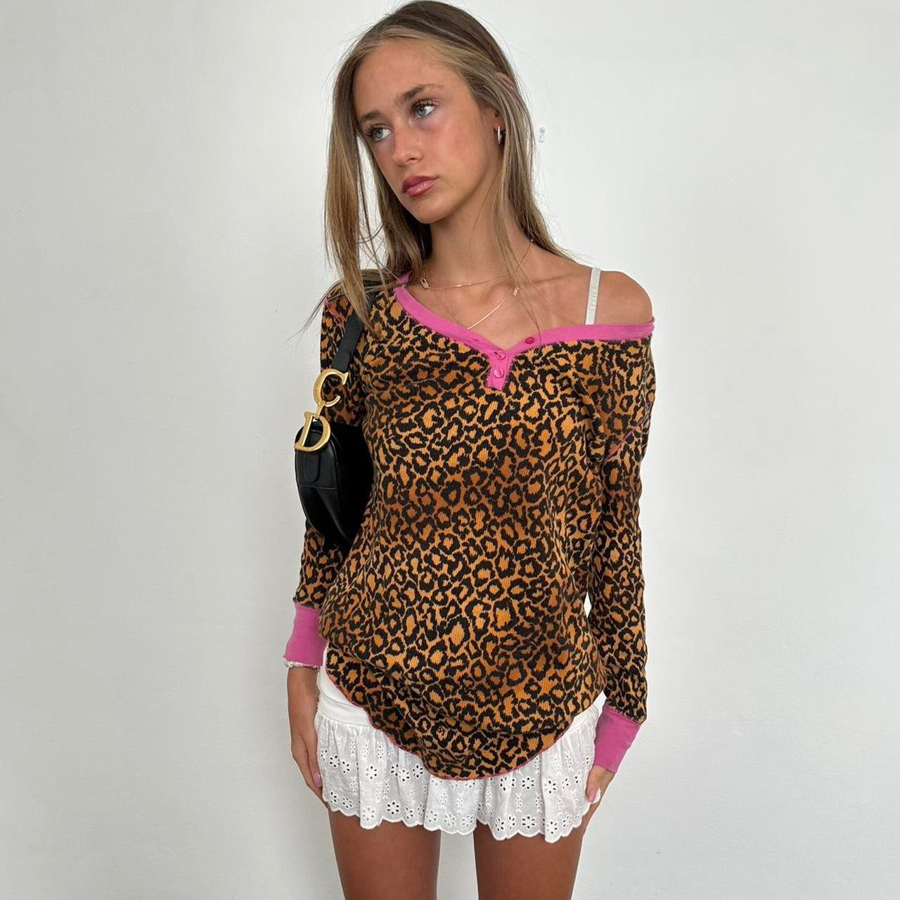 Vintage Victoria’s Secret leopard print long sleeve top