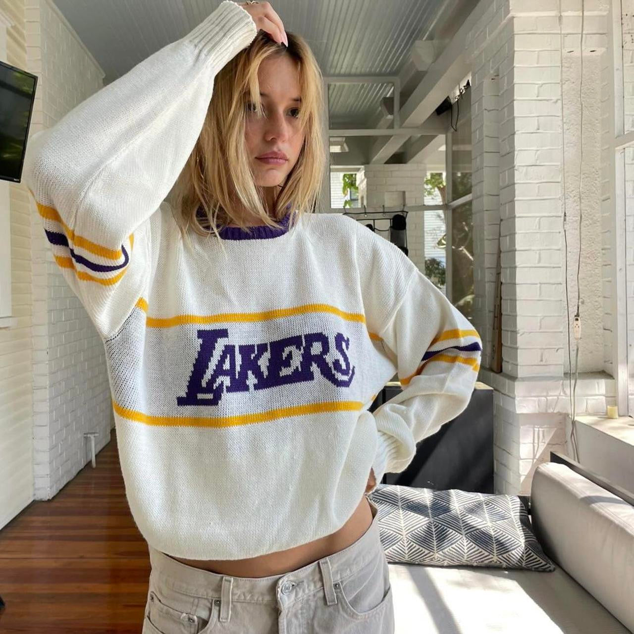 Vintage Lakers dreamy knit sweater