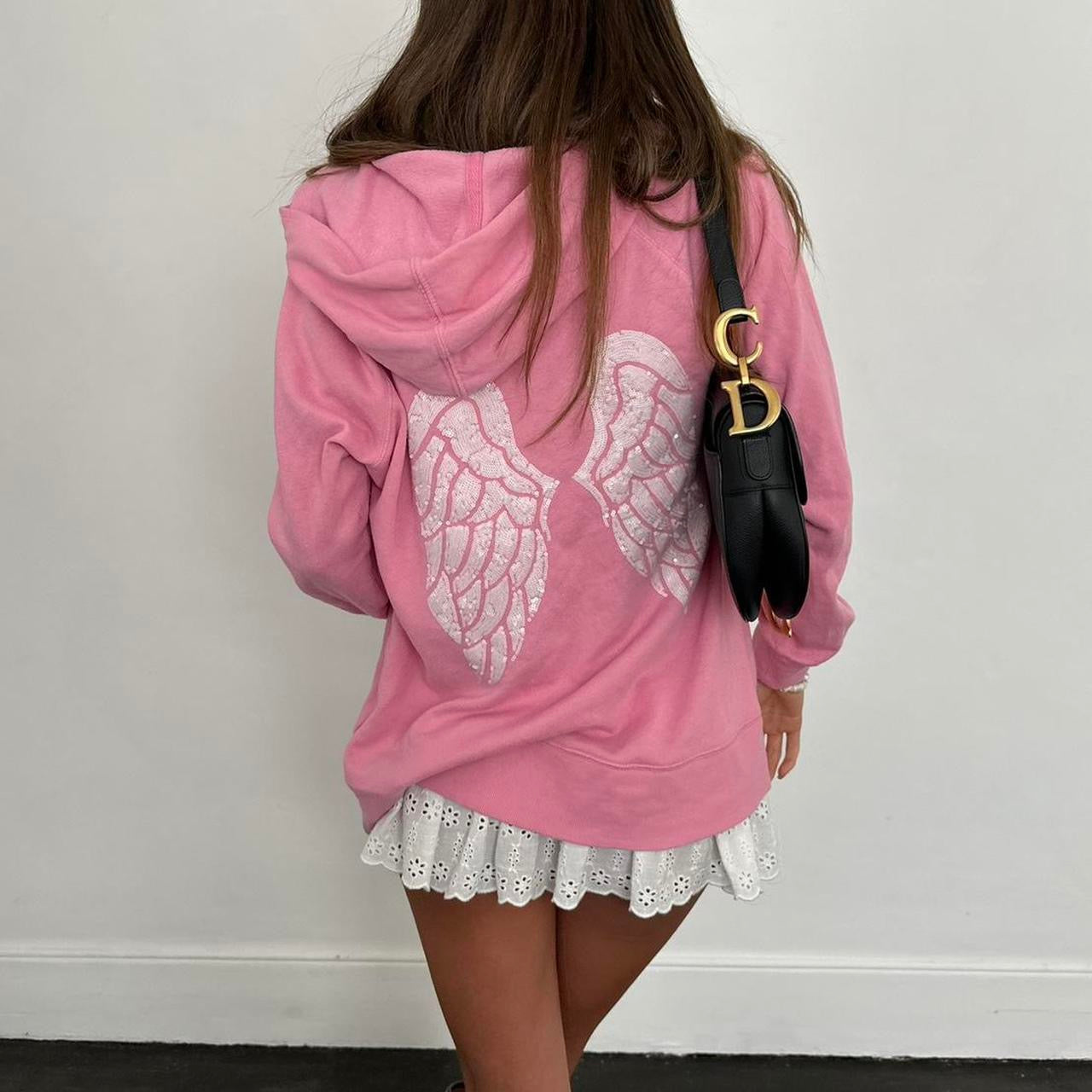 Vintage 2000s Victoria’s Secret pink hoodie🪽