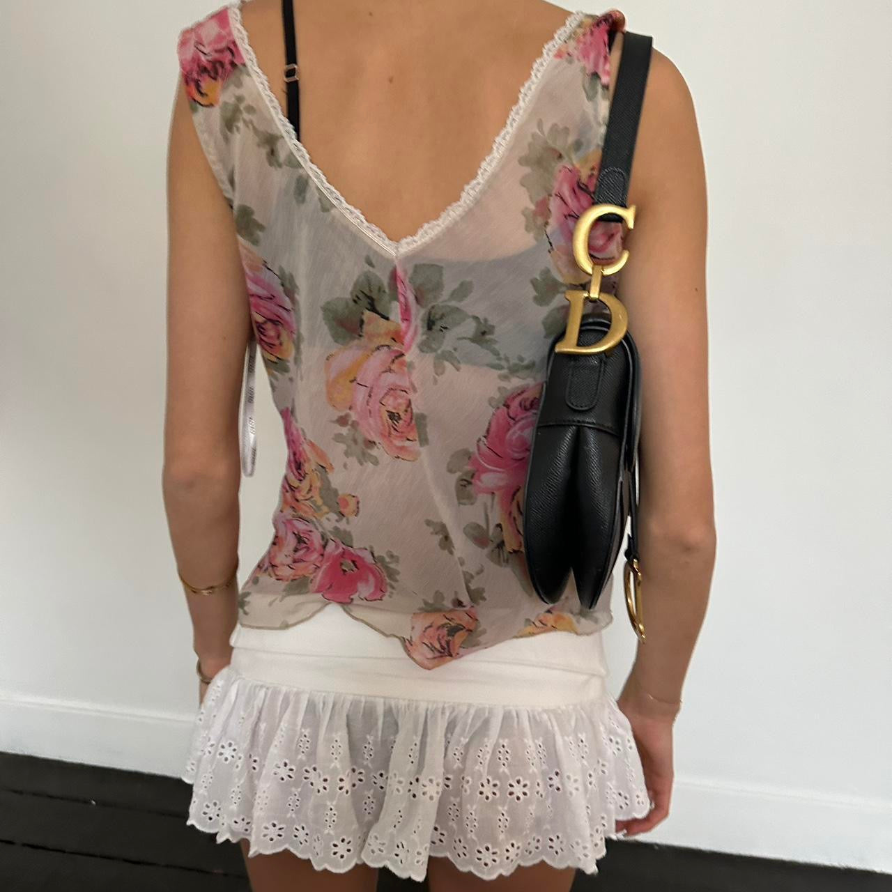 Vintage 90’s floral babydoll top