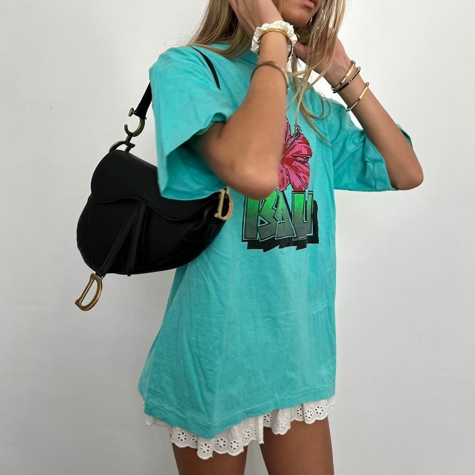 Vintage 90’s Bali hibiscus oversized top