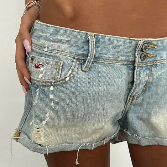 Vintage Hollister 2000’s blue denim shorts