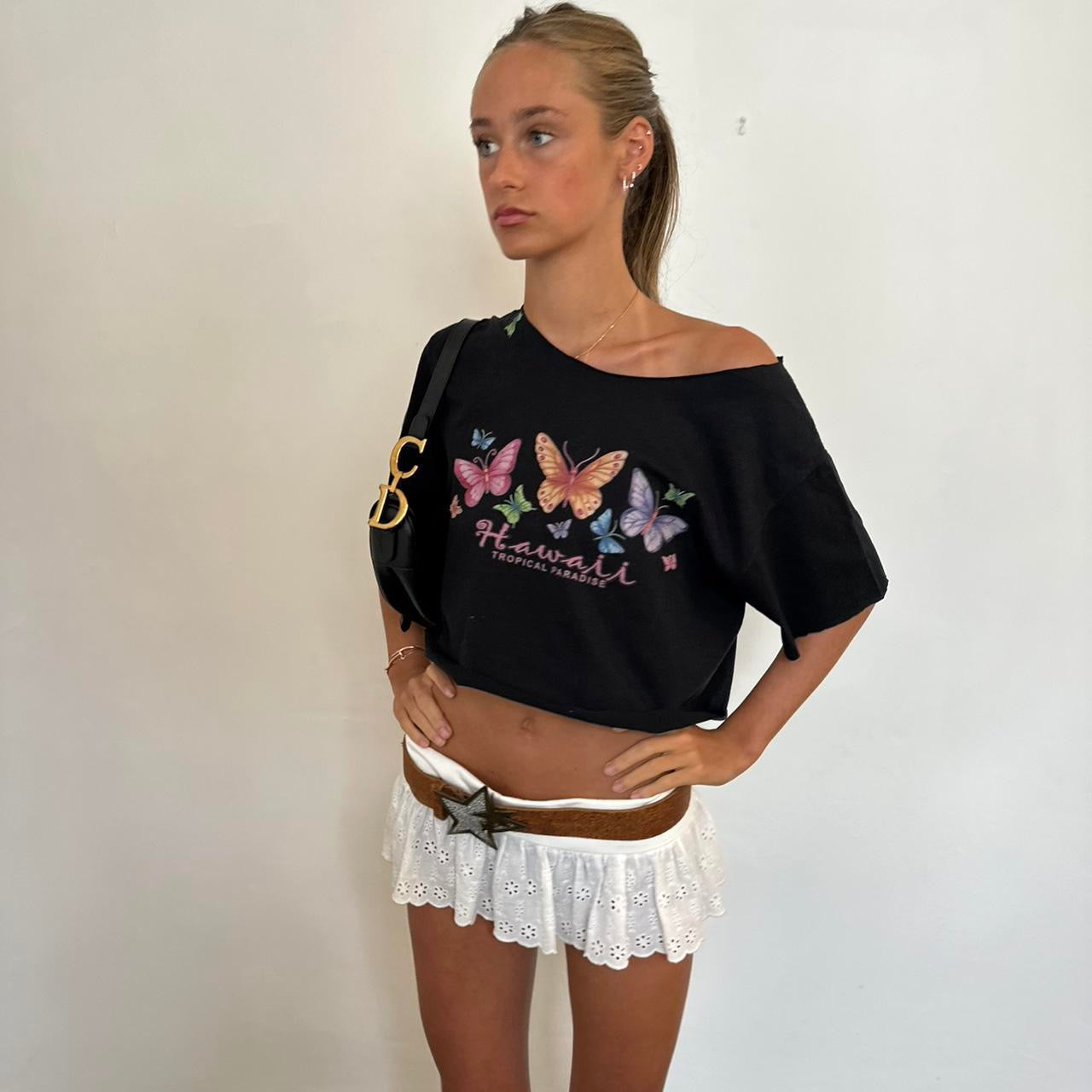 Vintage Hawaii butterfly top