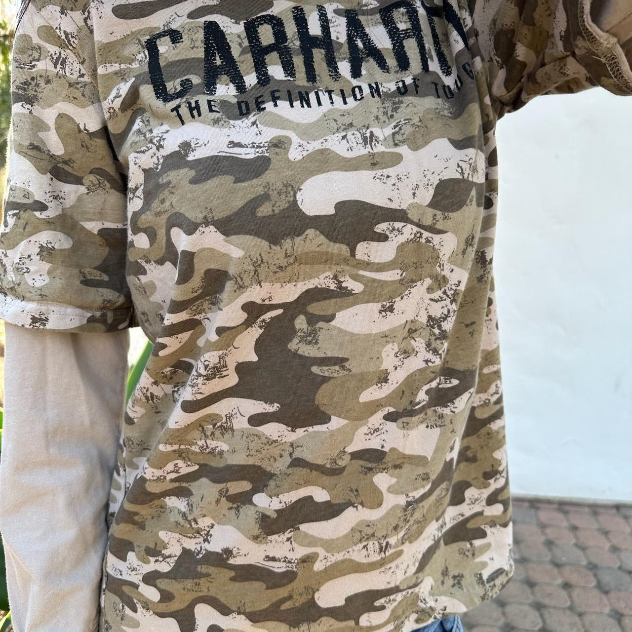 Vintage 90’s Carhartt long sleeves camouflage top