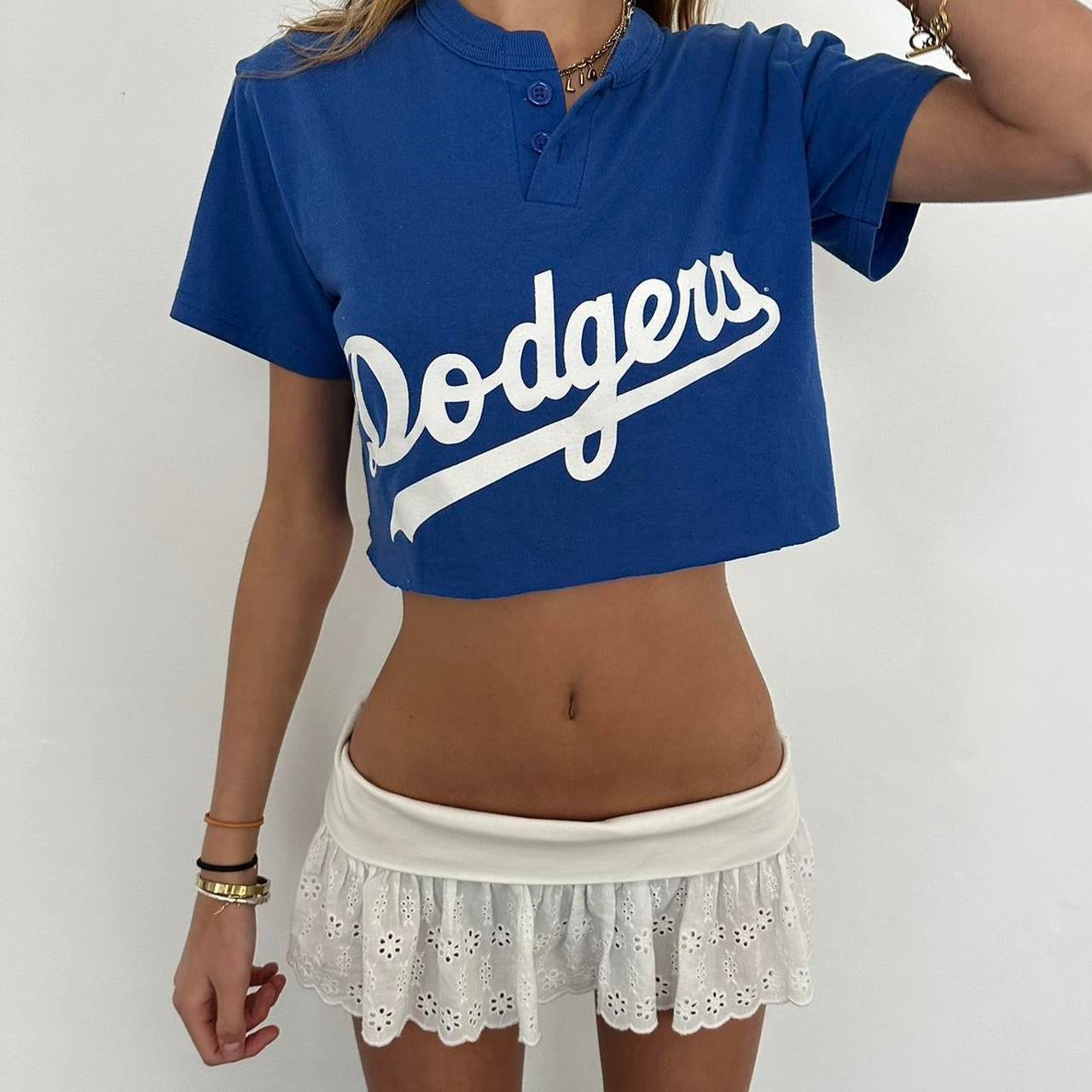 Vintage blue Dodgers top