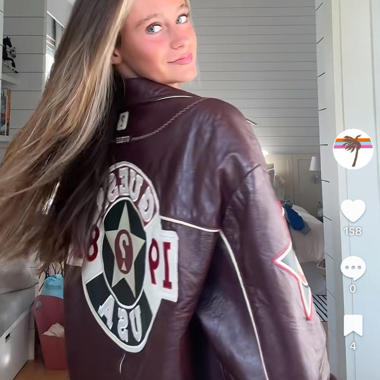 Vintage 90’s rare Guess leather jacket