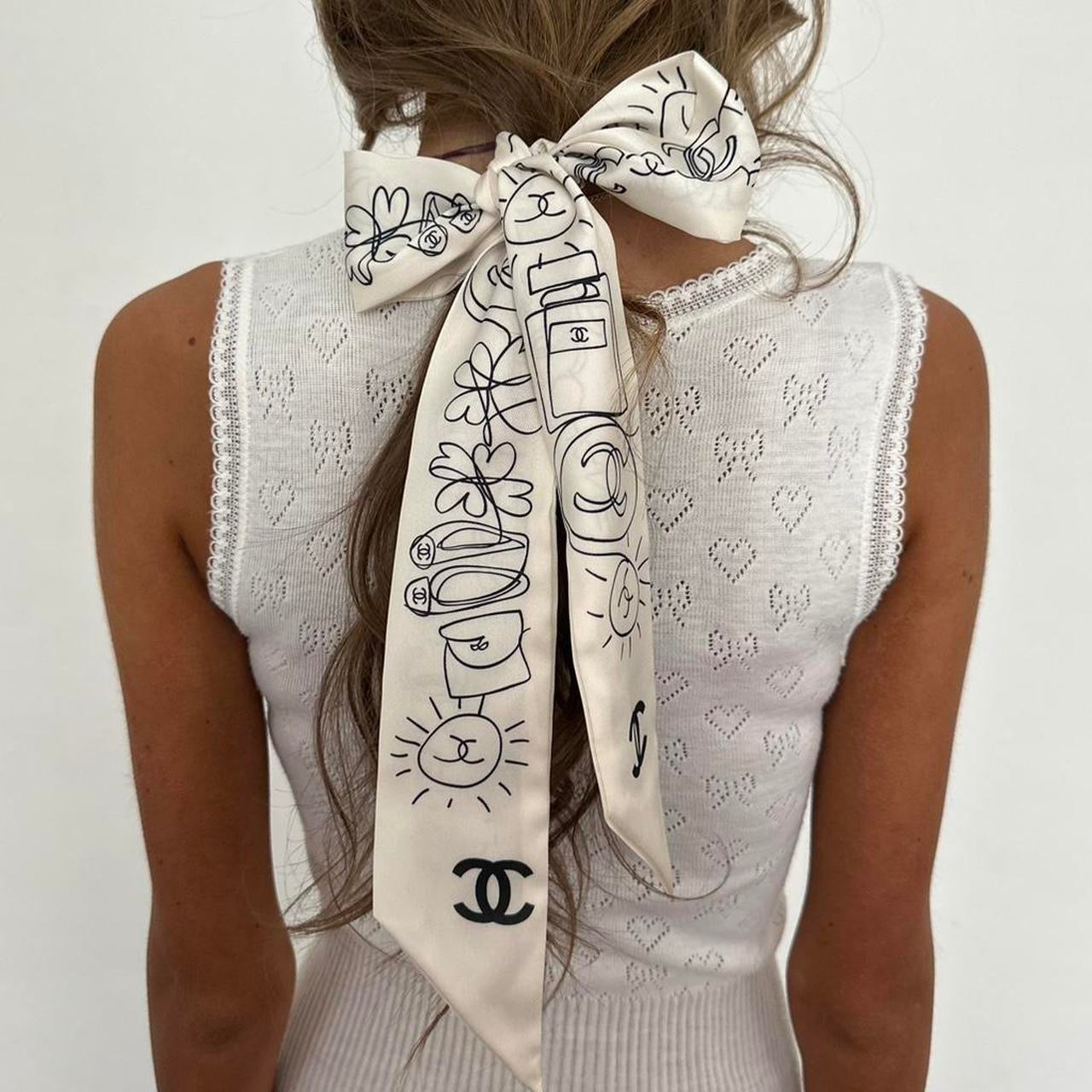 Vintage Chanel silk scarf