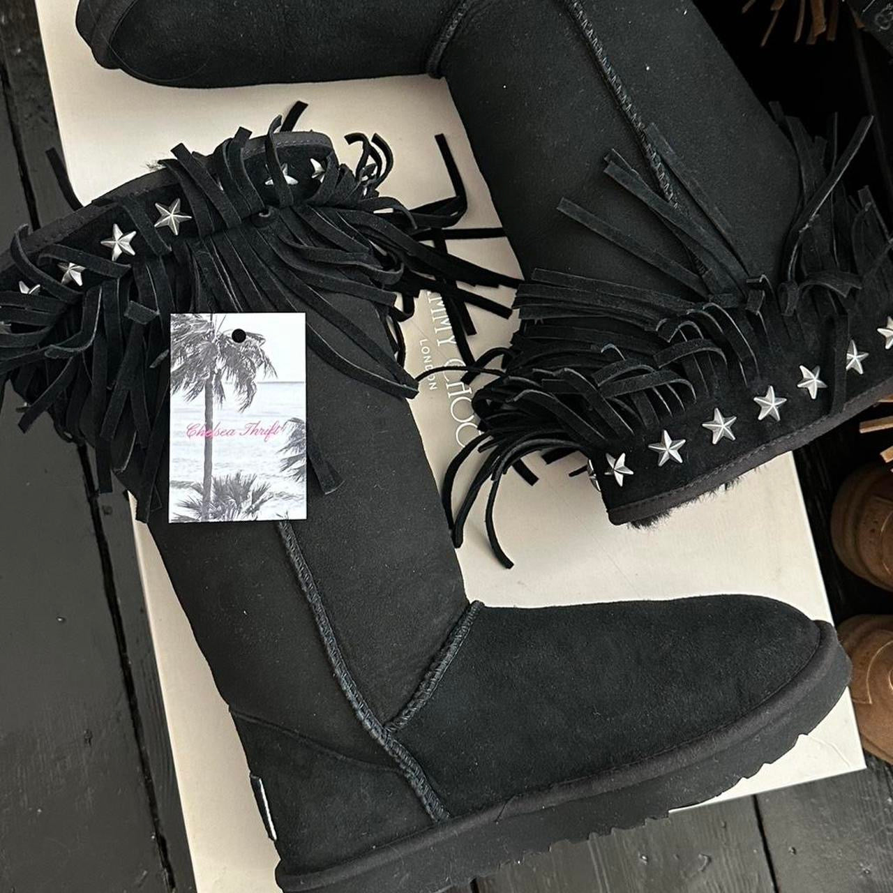 Vintage black 2010 Jimmy Choo X Ugg boots