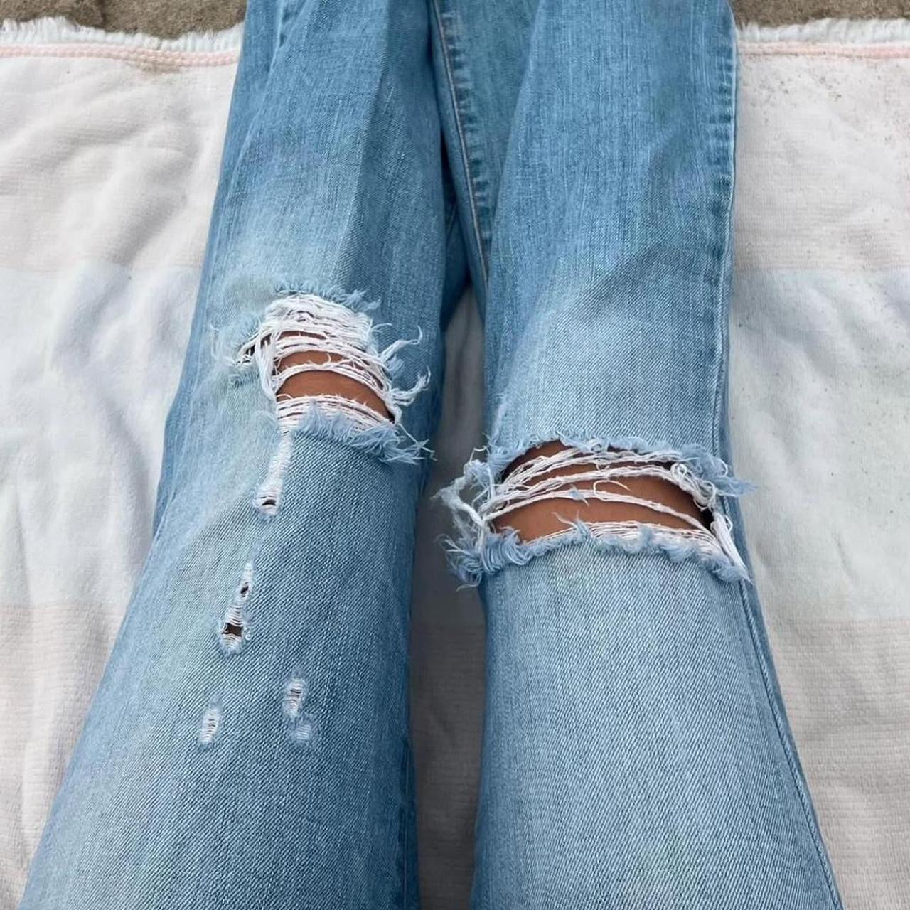 Vintage Abercrombie and Fitch 2000’s bootcut blue jeans