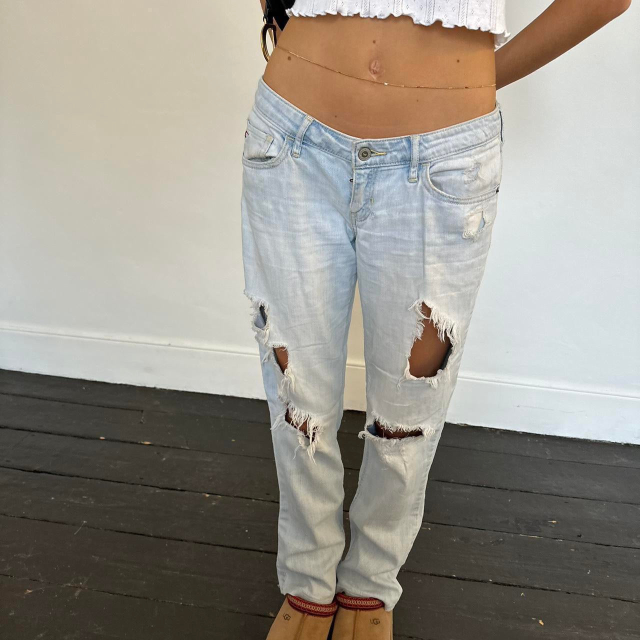 Vintage early 2000s Hollister surfer distressed jeans – Chelsea Thrift