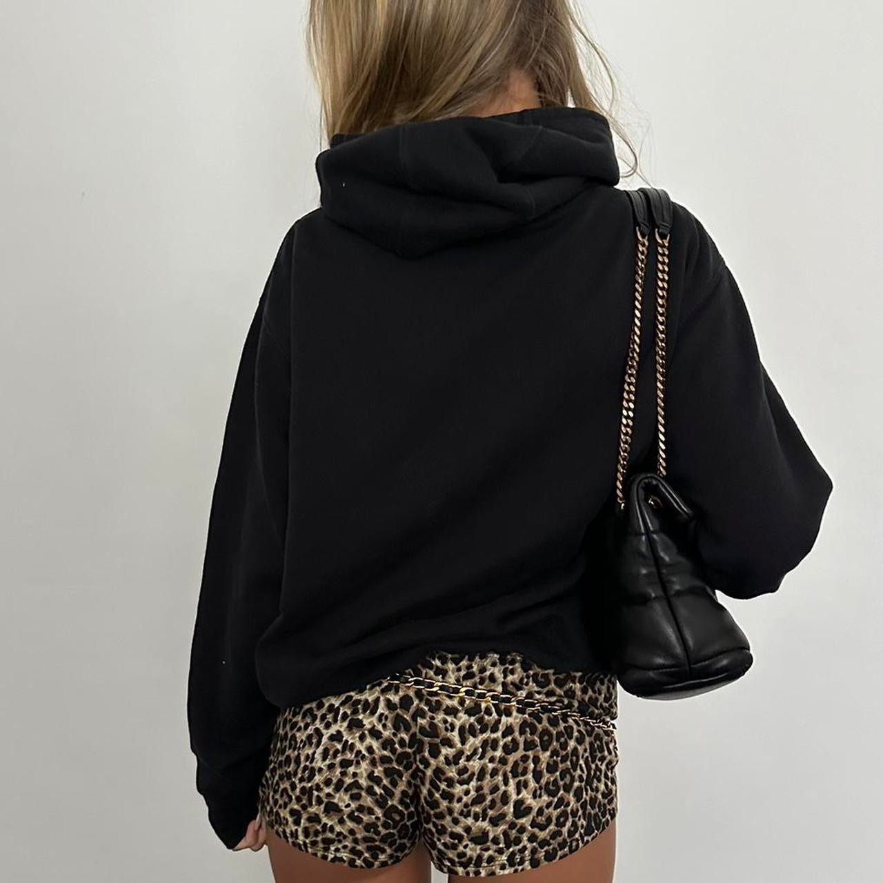 Vintage California leopard print hoodie