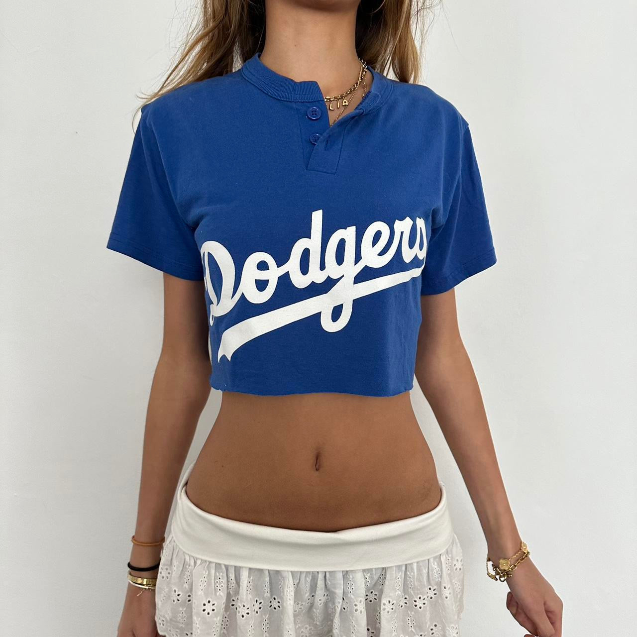 Vintage blue Dodgers top