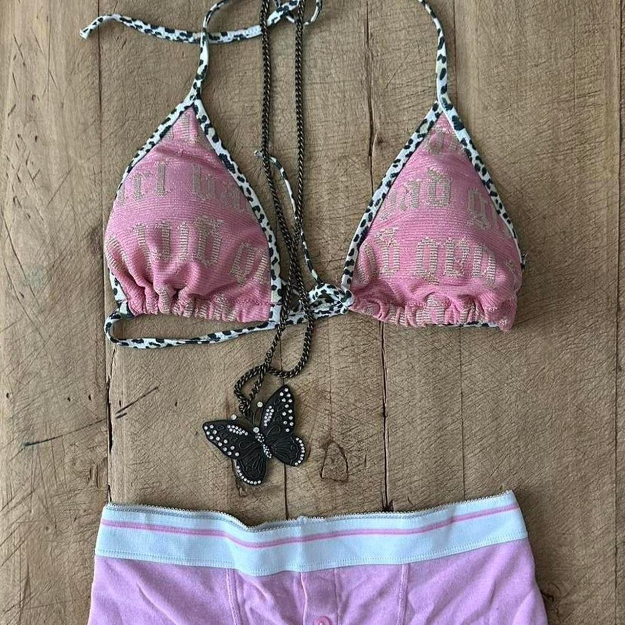 Vintage 90’s Victoria’s Secret pink script bikini