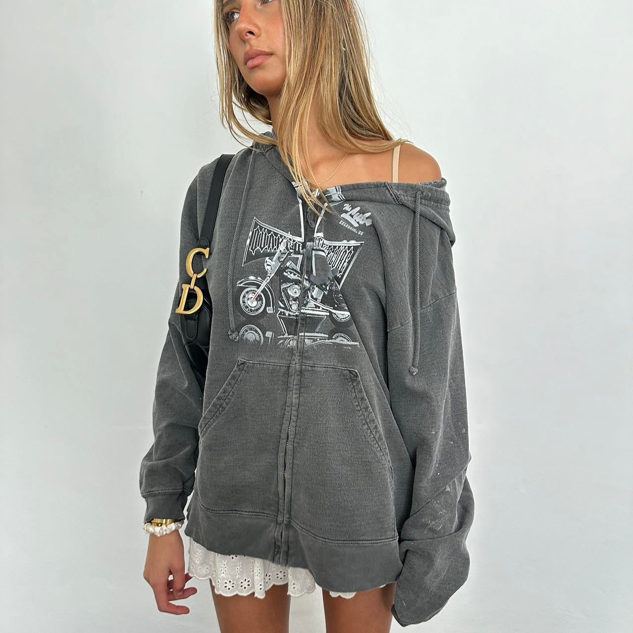 Vintage 90’s West Coast Choppers grey hoodie