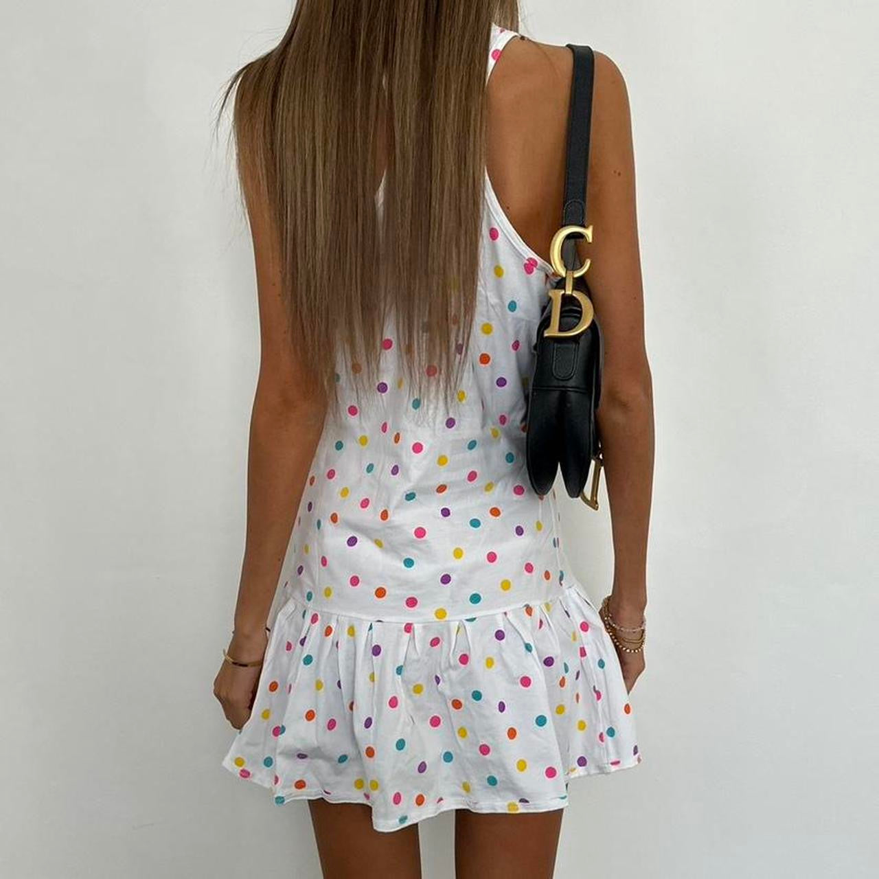 Vintage 00s polka dot mini dress