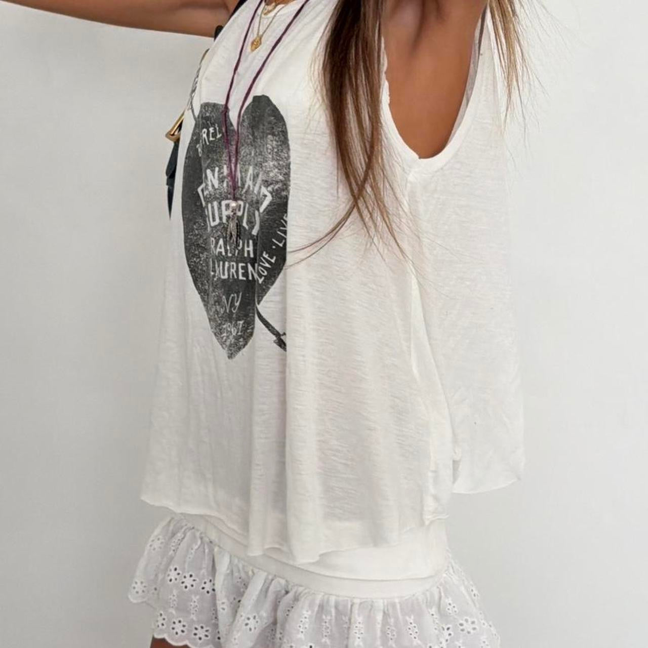 Vintage 00’s Ralph Lauren white tank top