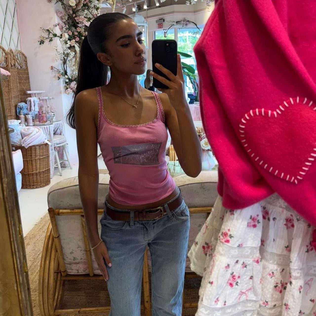 Vintage Victoria’s Secret 2000’s pink nights out cami top