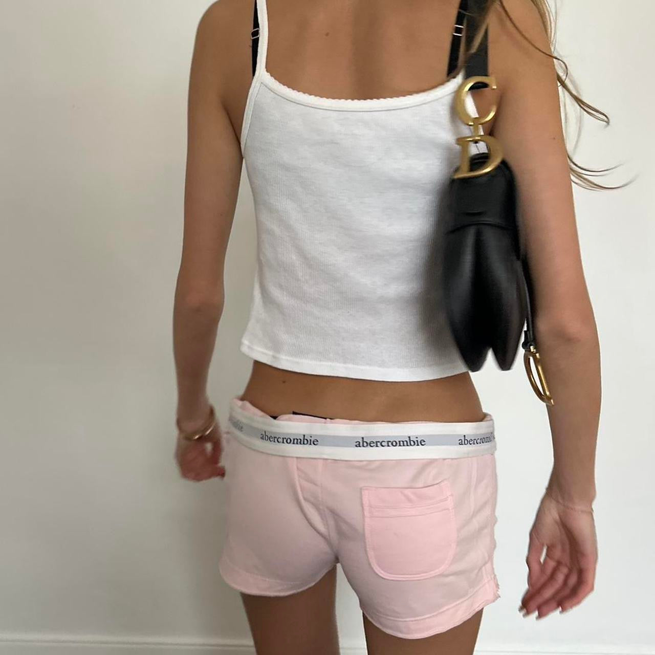 Vintage RARE Abercrombie baby pink shorts