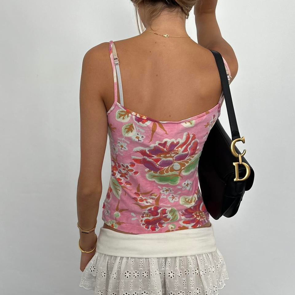 Vintage 90’s pink floral camisole top