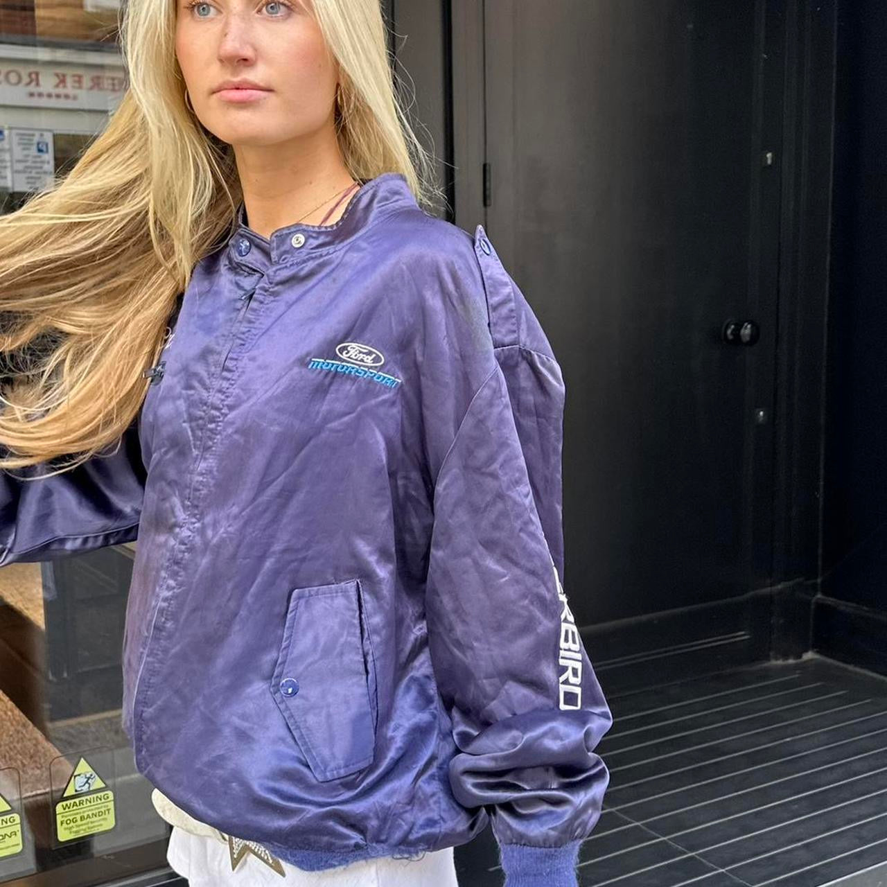 Vintage 90’s Coors racing bomber jacket
