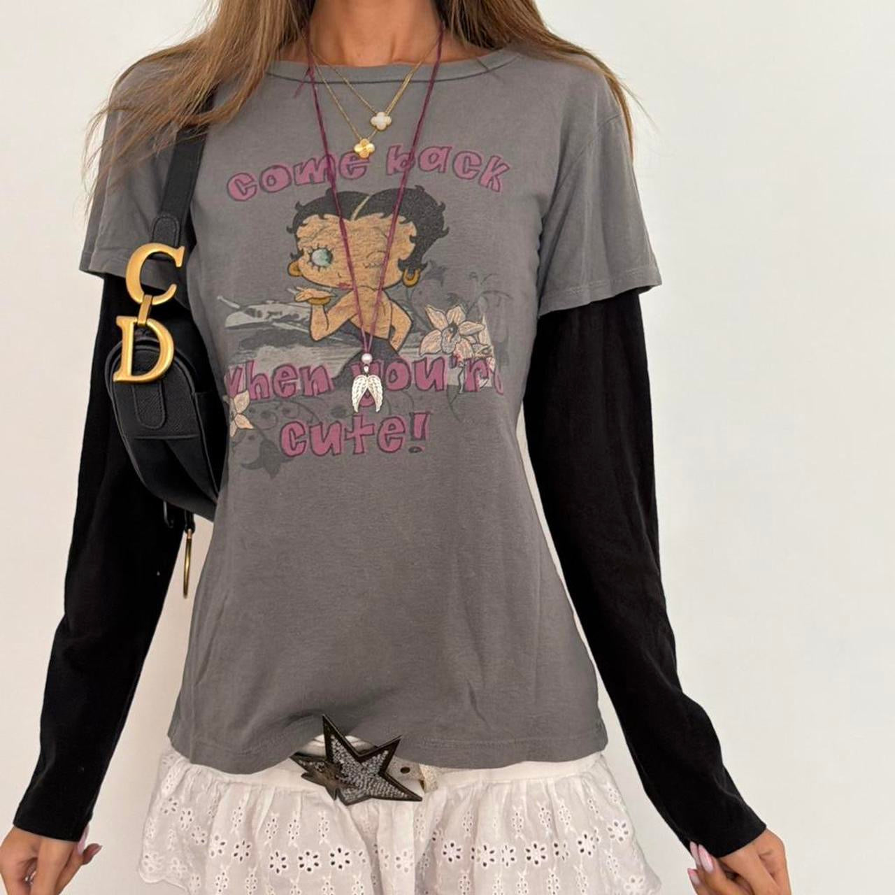 Vintage 00s Betty Boop graphic long sleeve top