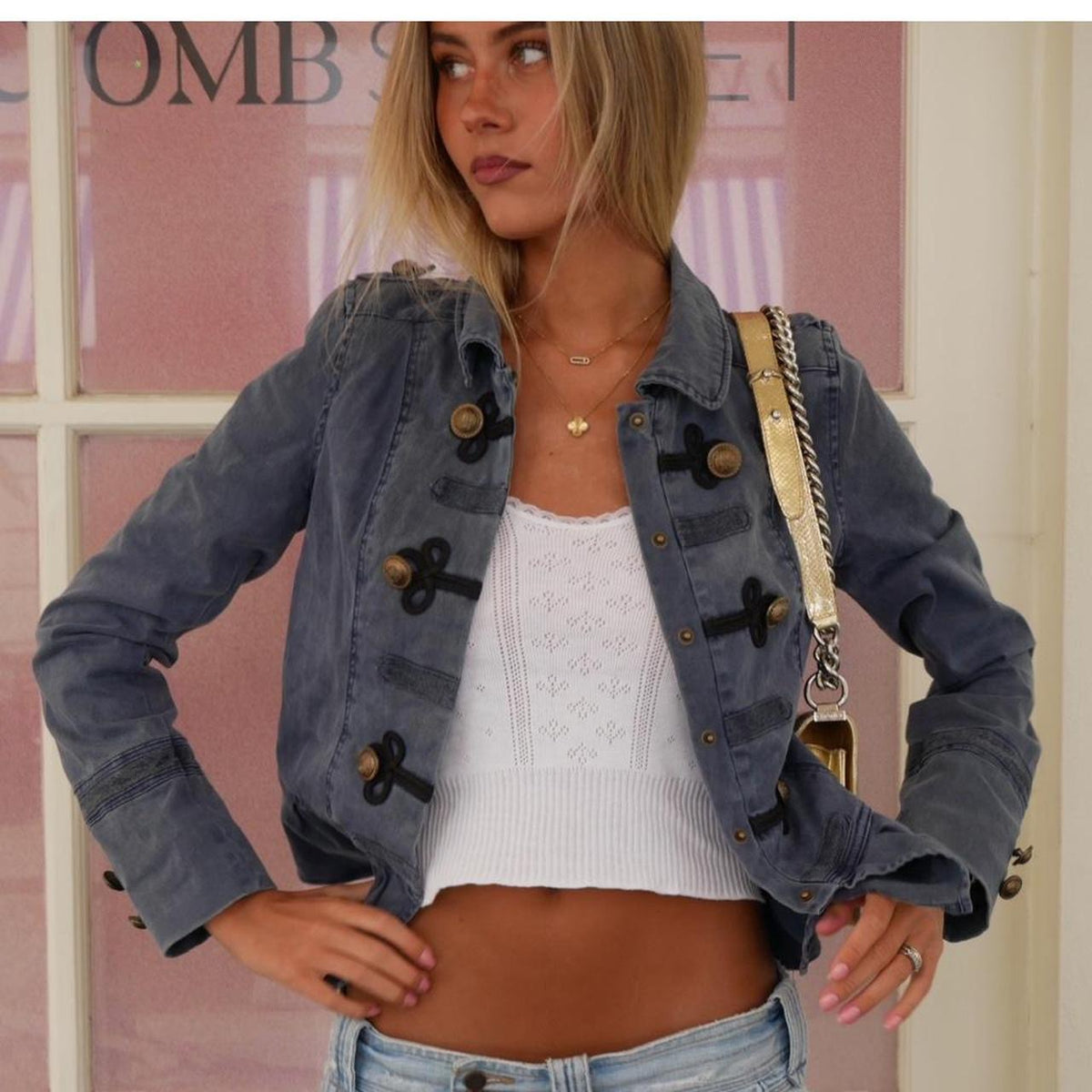 Vintage 00’s blue washed jacket