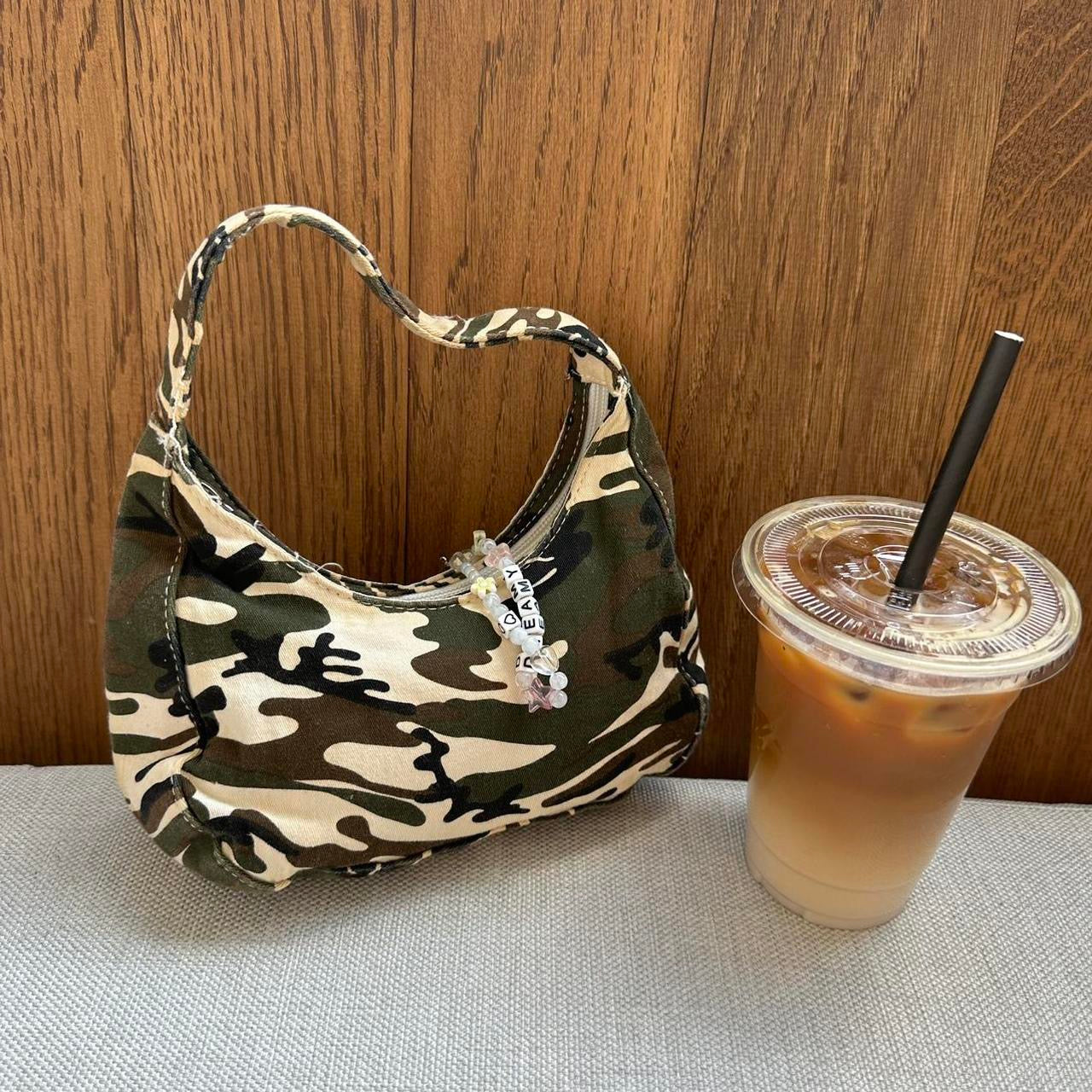 Vintage 90s camouflage bag