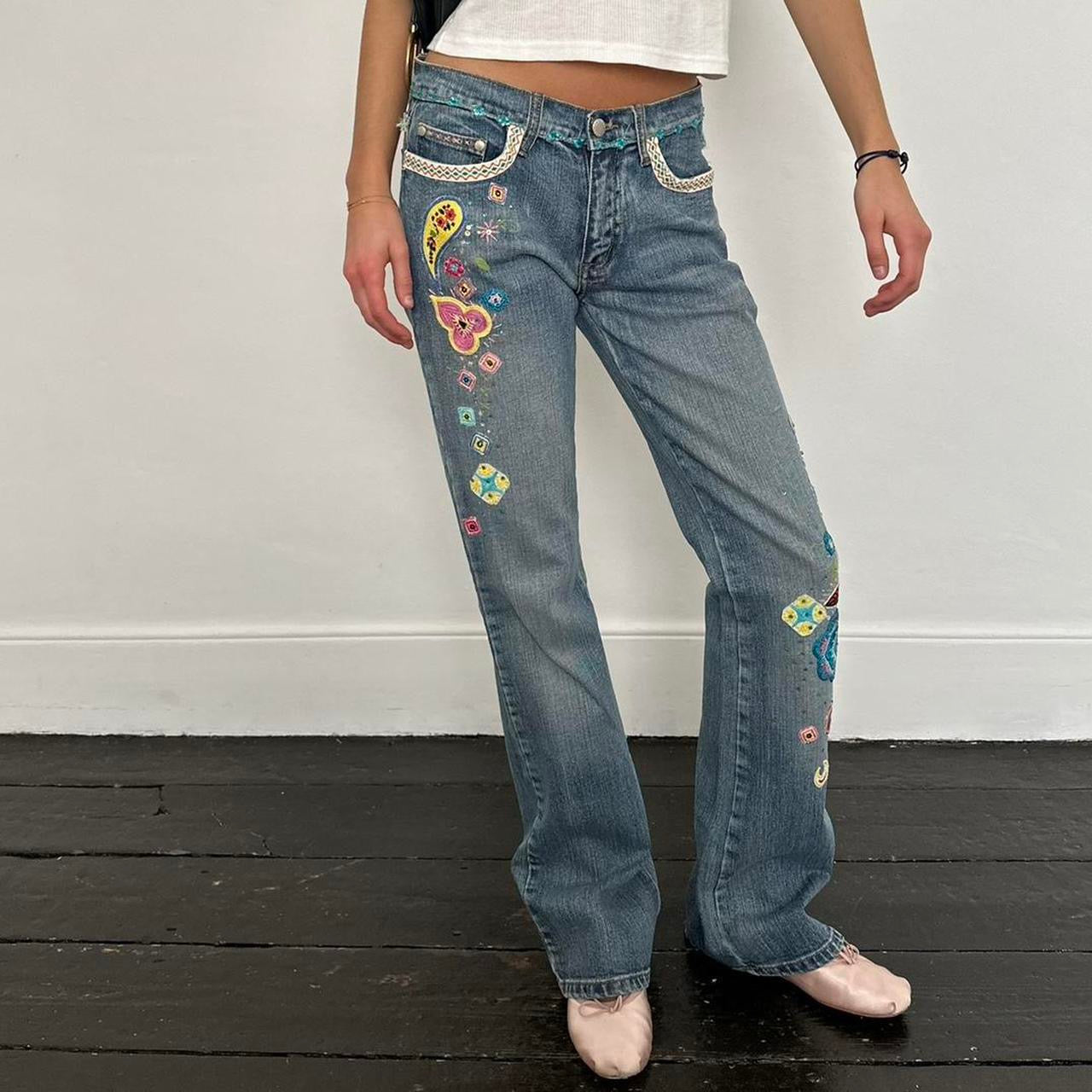 Vintage 90’s embellished jeans