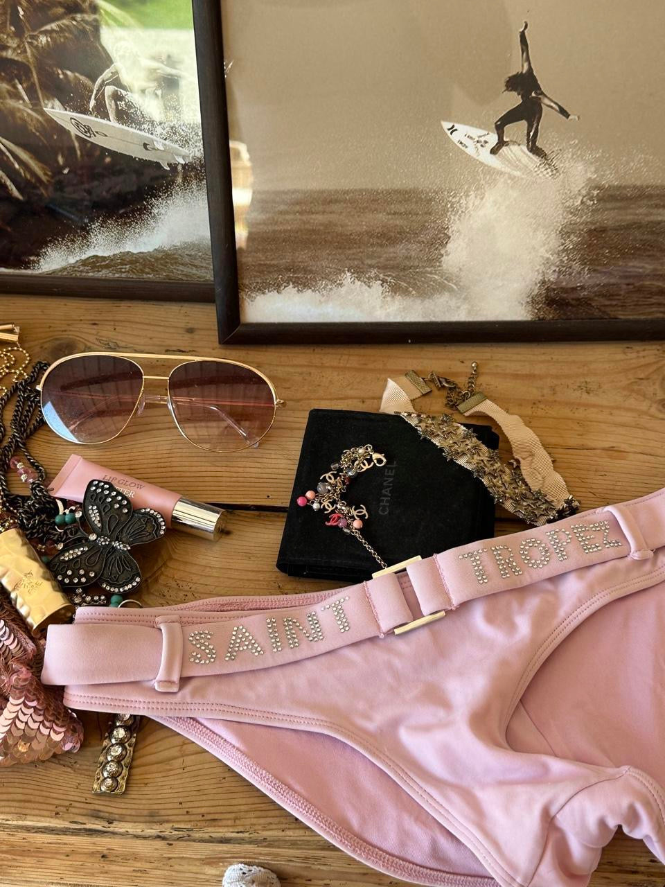 Vintage 00’s pink Saint Tropez bikini bottom