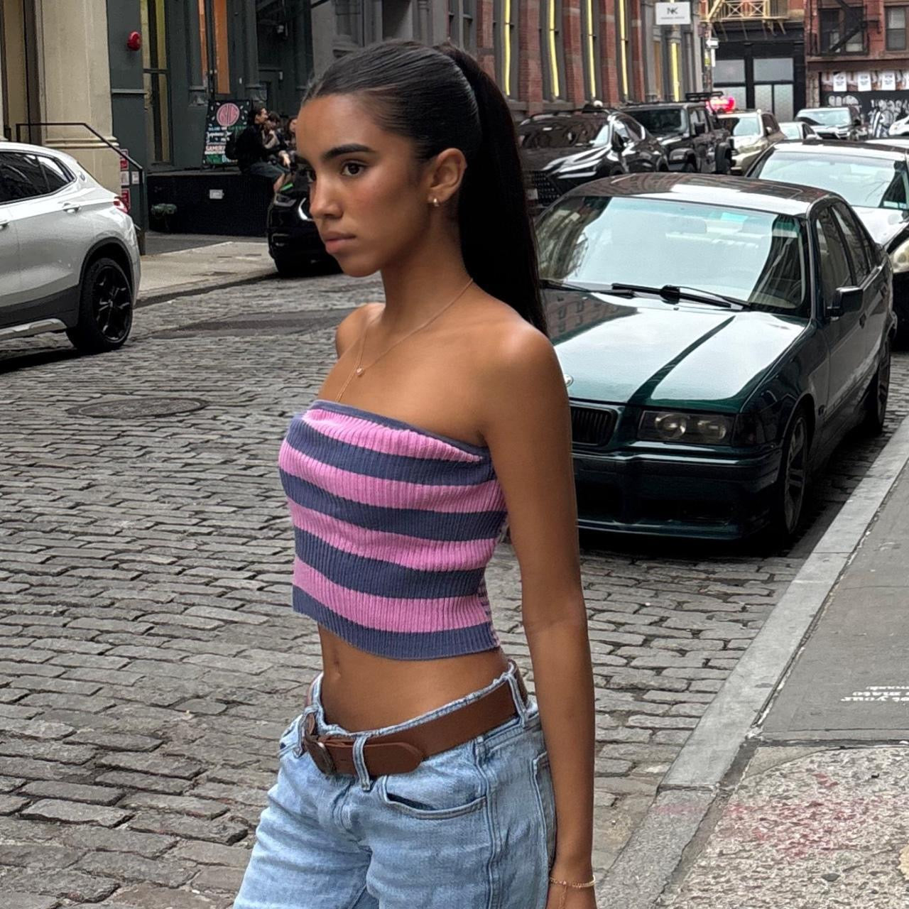 Vintage true 90’s striped tube top