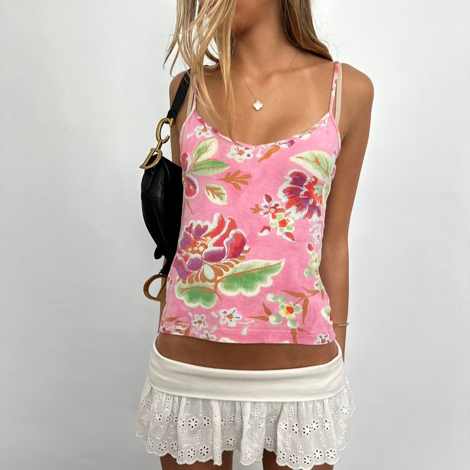 Vintage 90’s pink floral camisole top