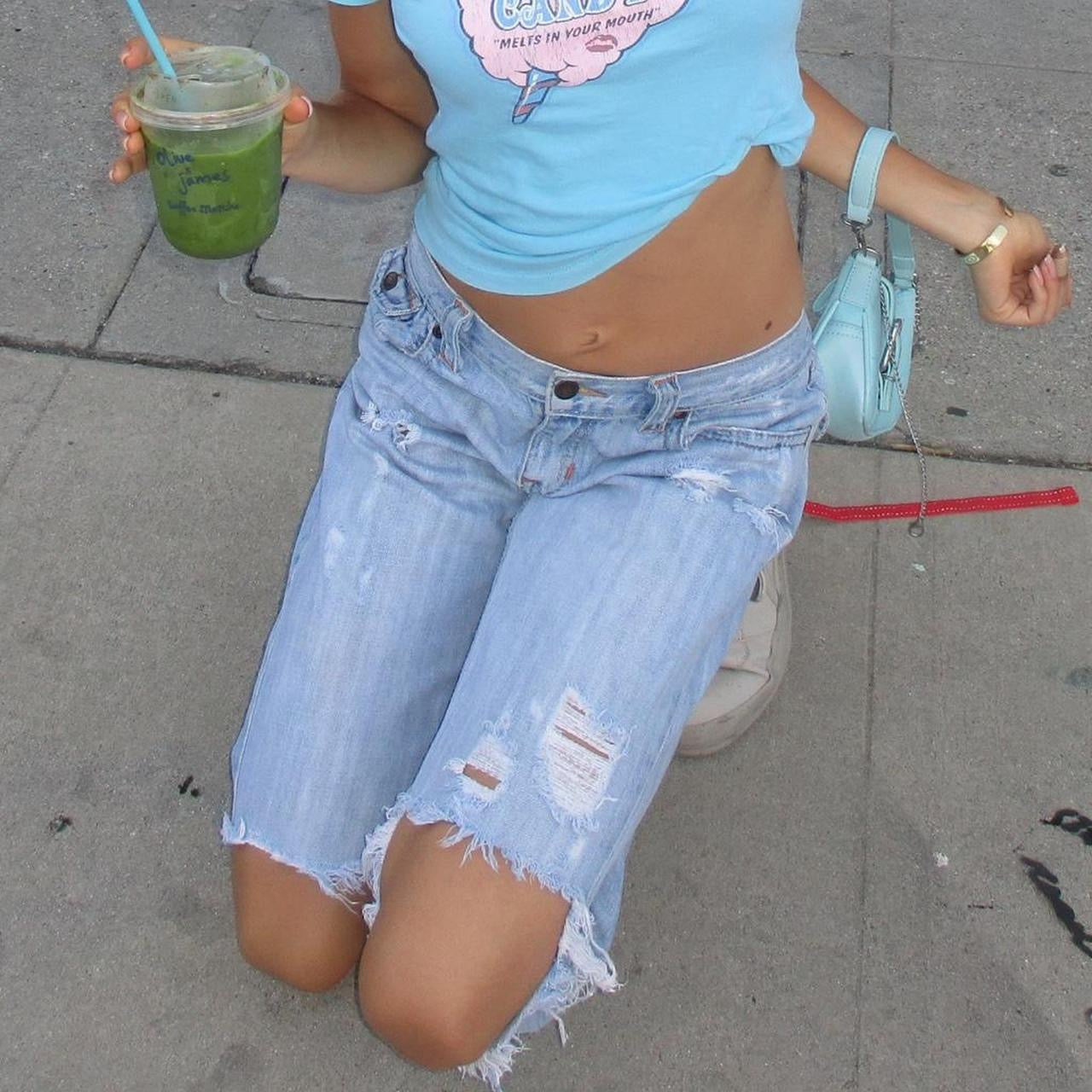 Vintage Abercrombie and Fitch 2000’s bootcut blue jeans