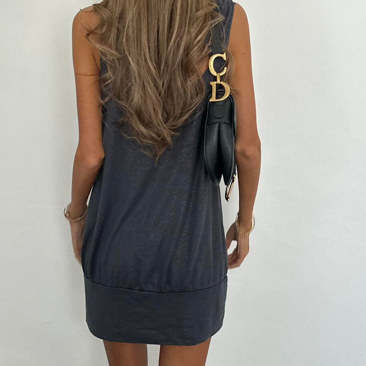 Vintage 00s silver sequin mini dress