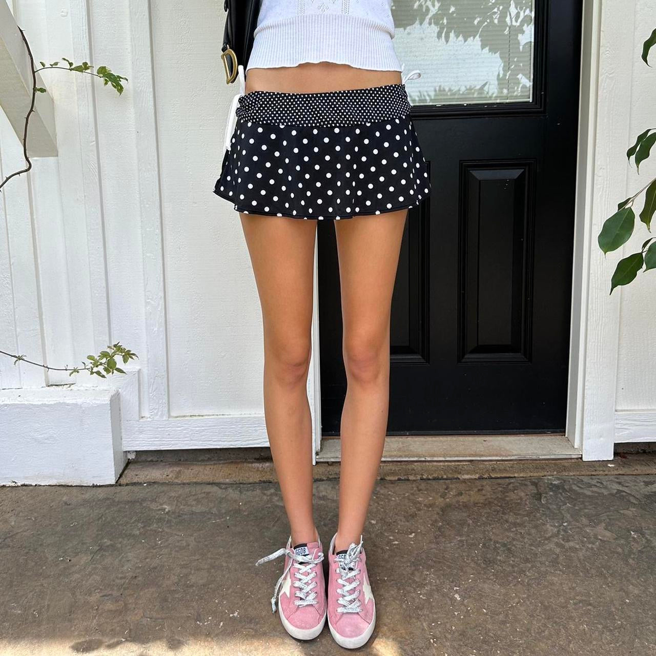 Vintage 90’s polka dot mini skirt
