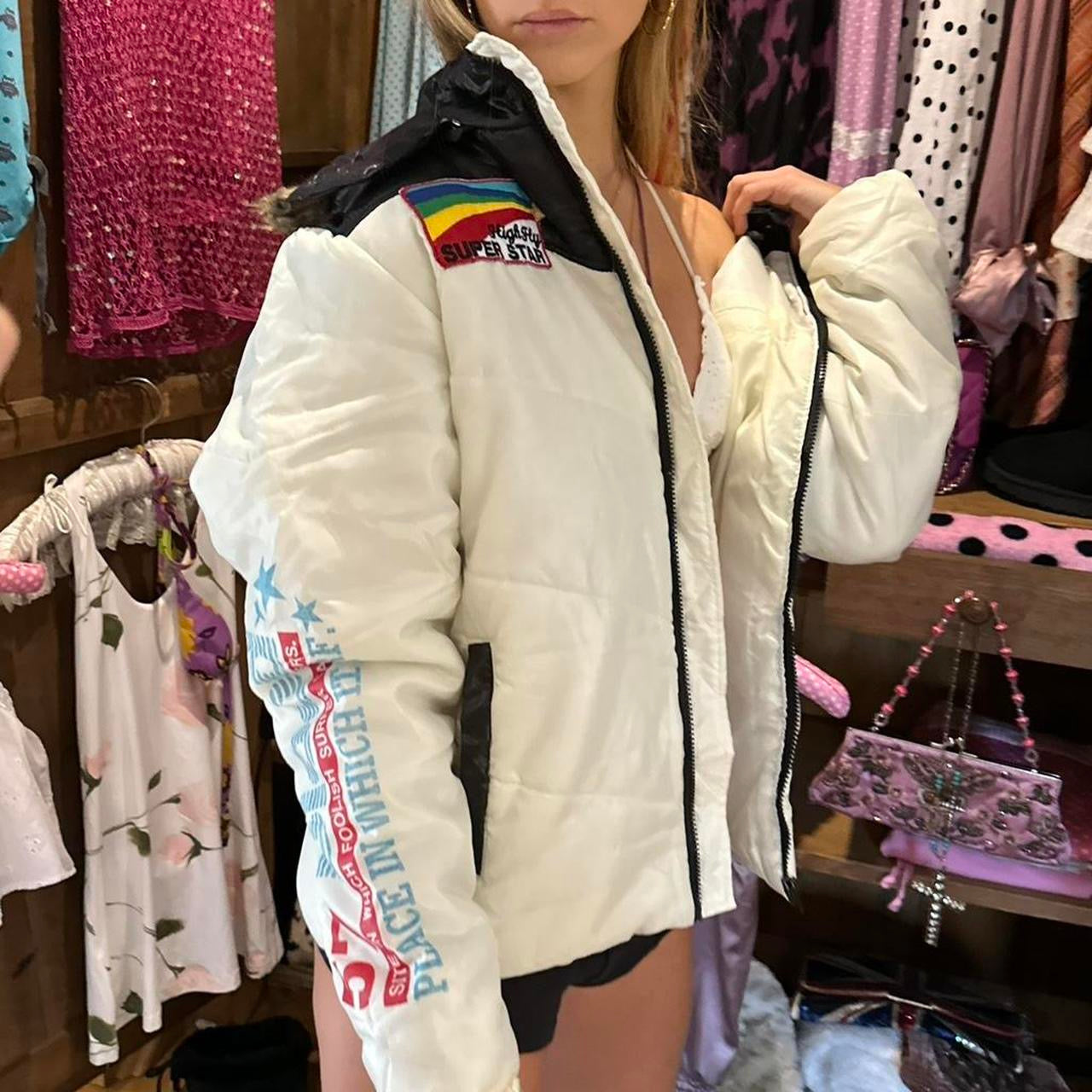 Vintage rare Love Surf white jacket