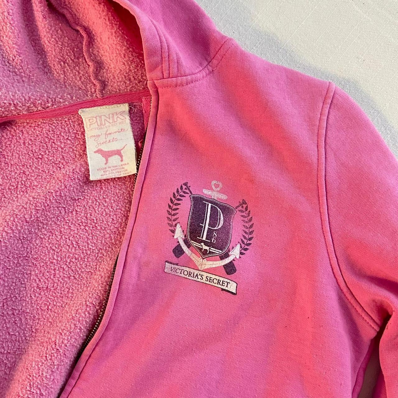 Vintage 2000s RARE Victoria’s Secret pink hoodie