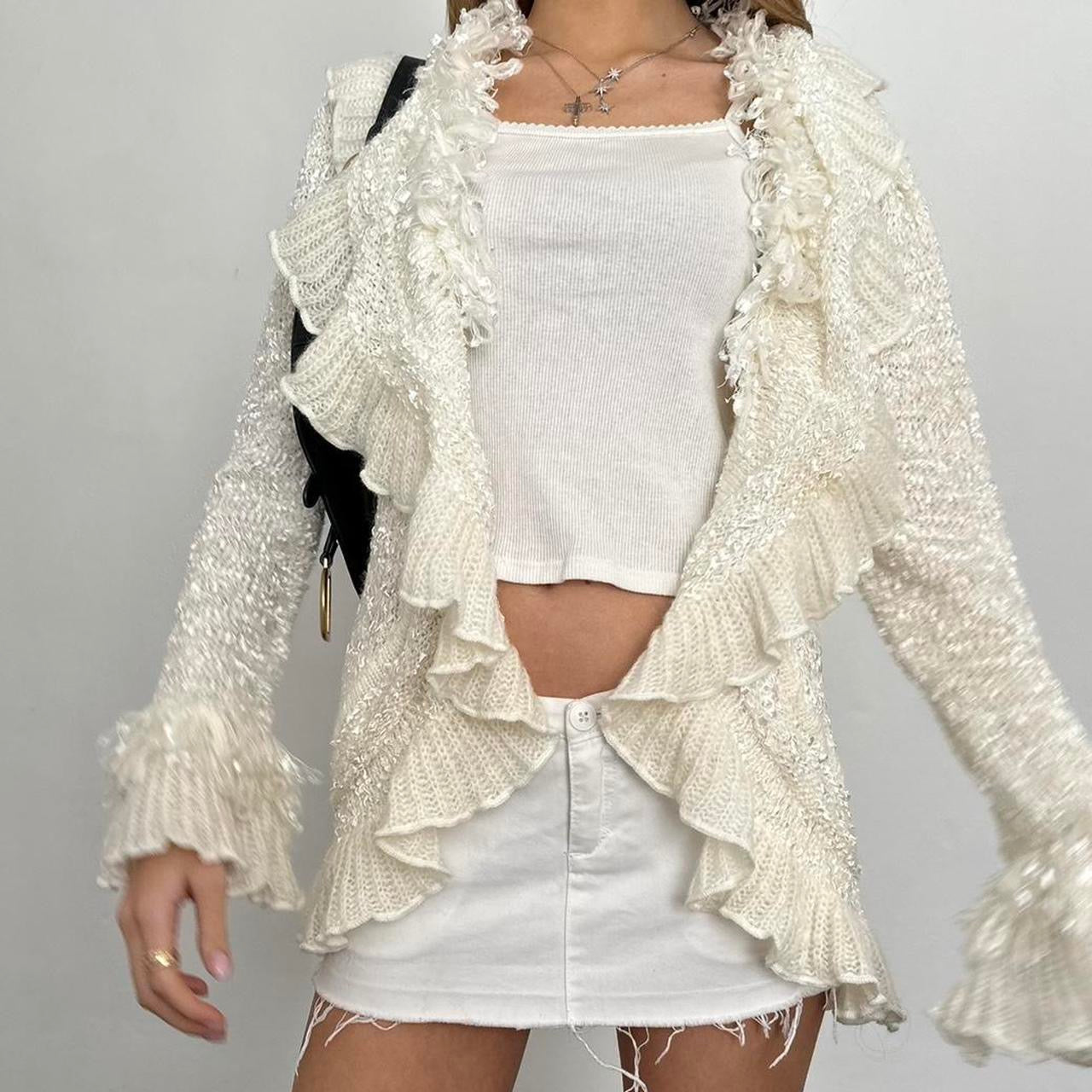 Vintage frilly cardigan