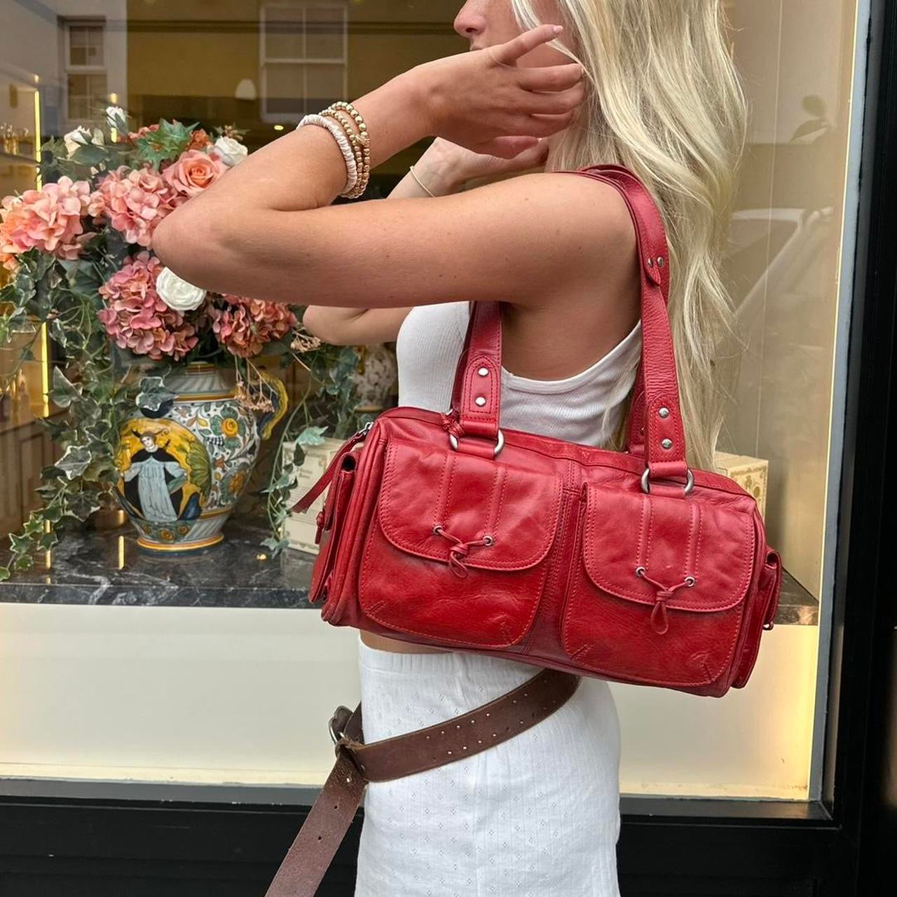 Vintage red shoulder bag 🍒🍓