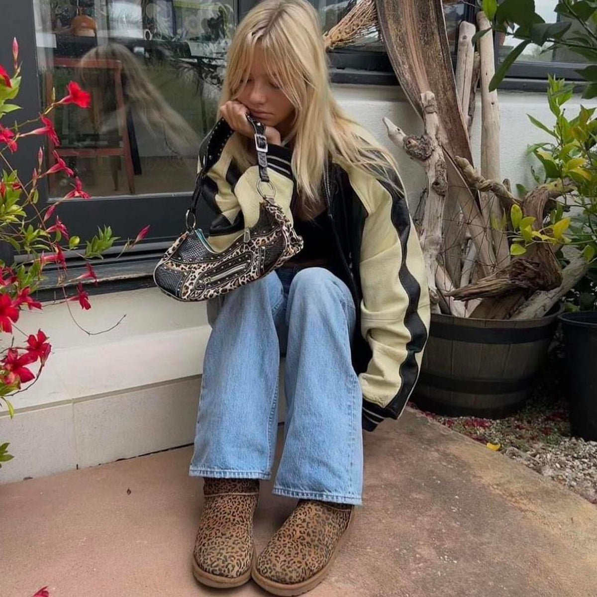 Vintage 2000s leopard print Ugg boots