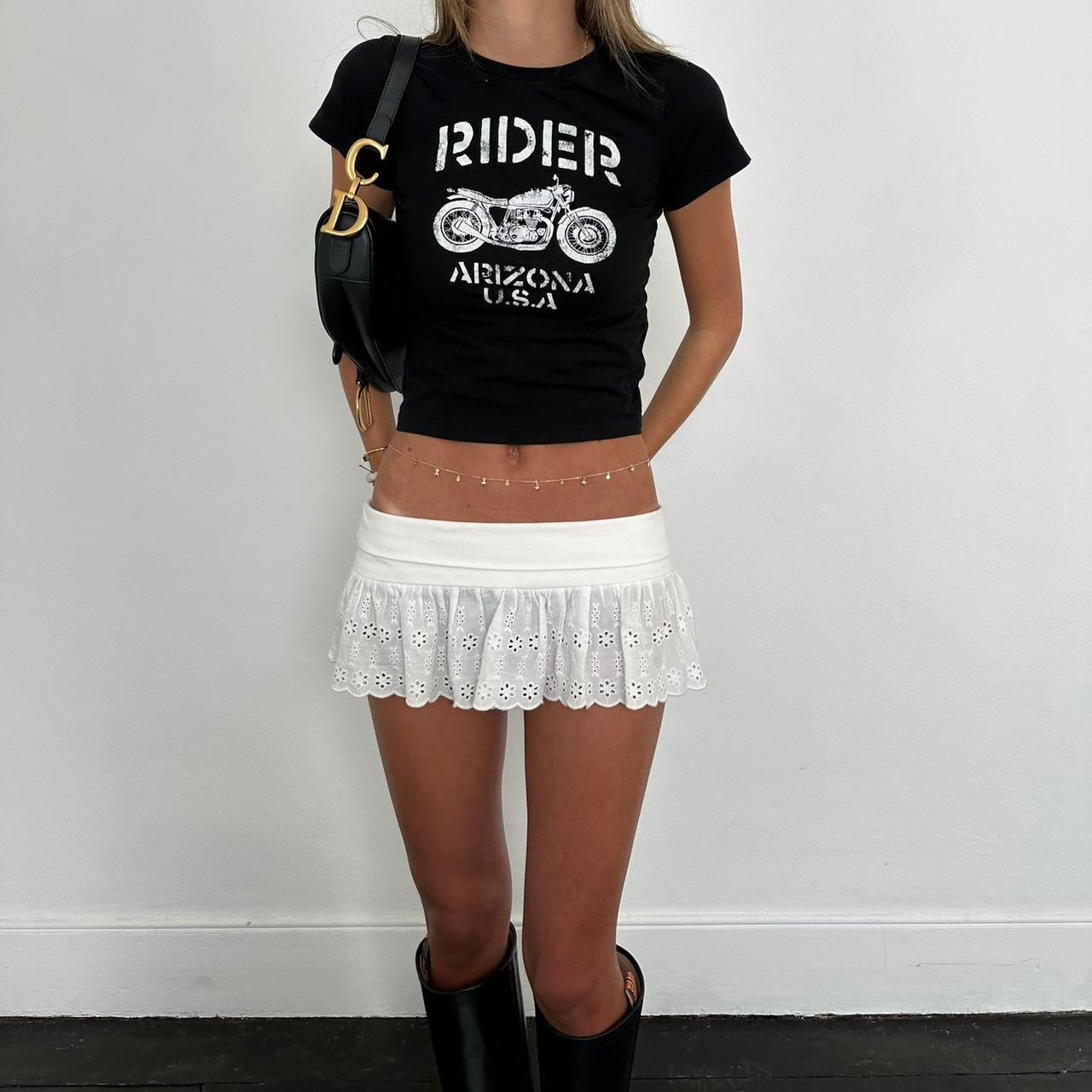 Vintage 2000s motorbike top