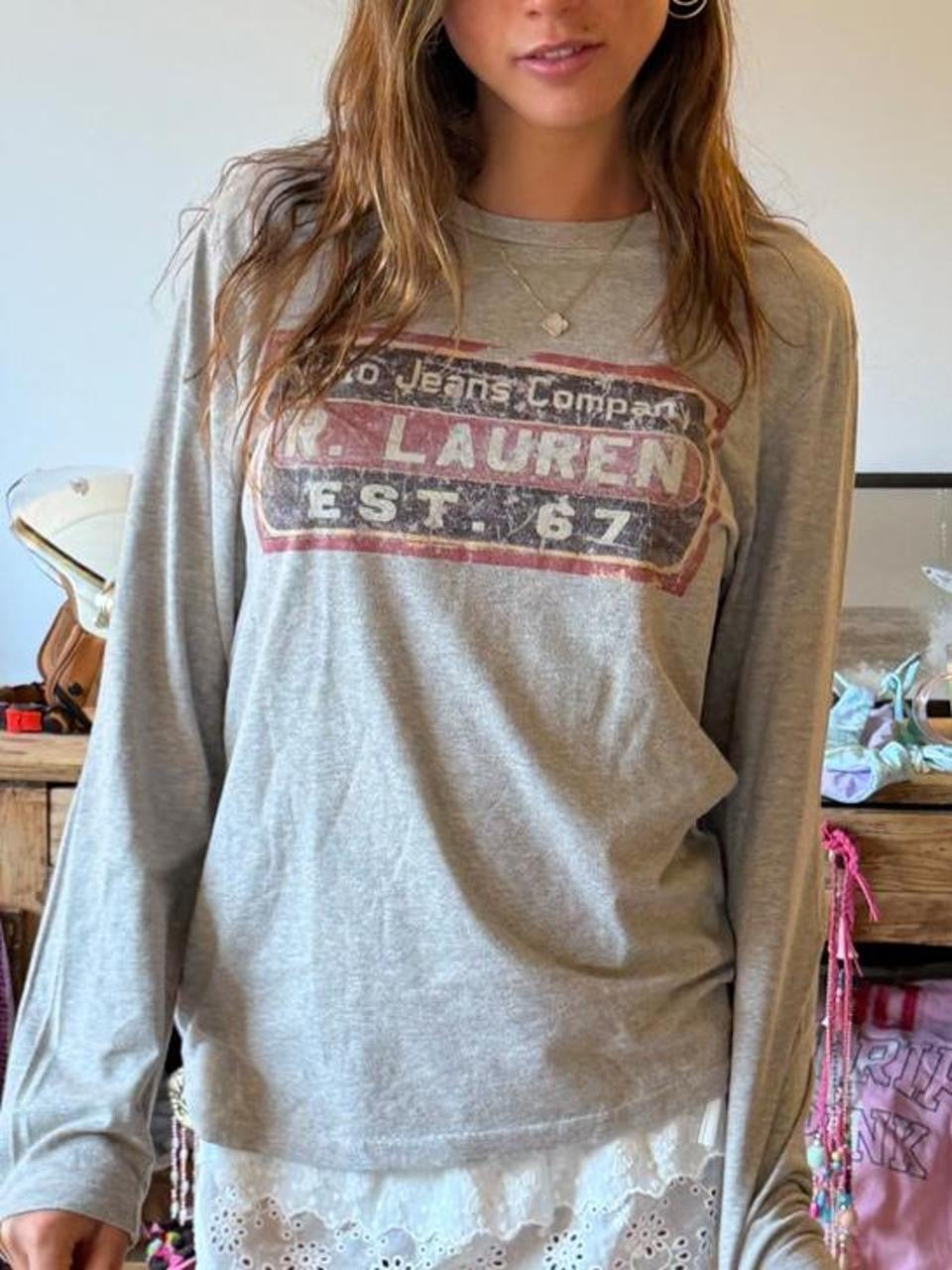Vintage 00’s Polo Ralph Lauren graphic long sleeve top