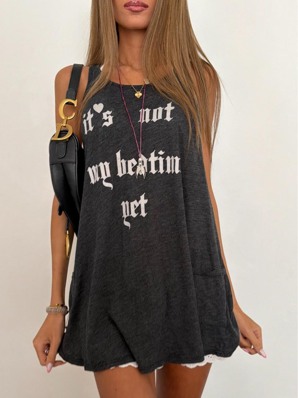 Vintage 00s ‘It’s not my bedtime yet’ top