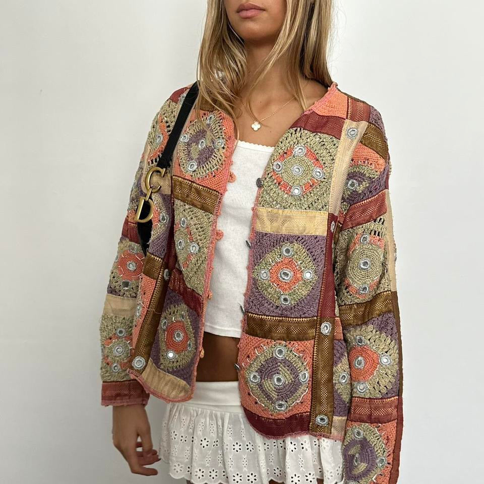 Vintage bohemian crochet jacket