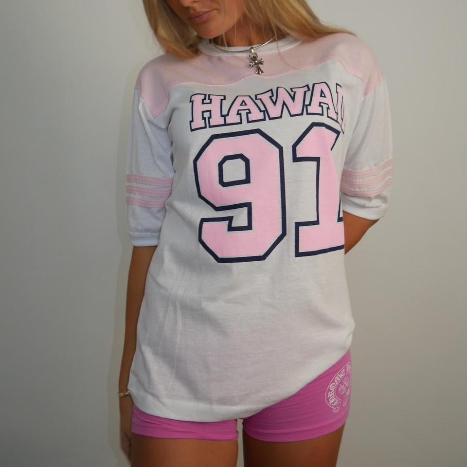 Vintage true 90’s Hawaii pink top