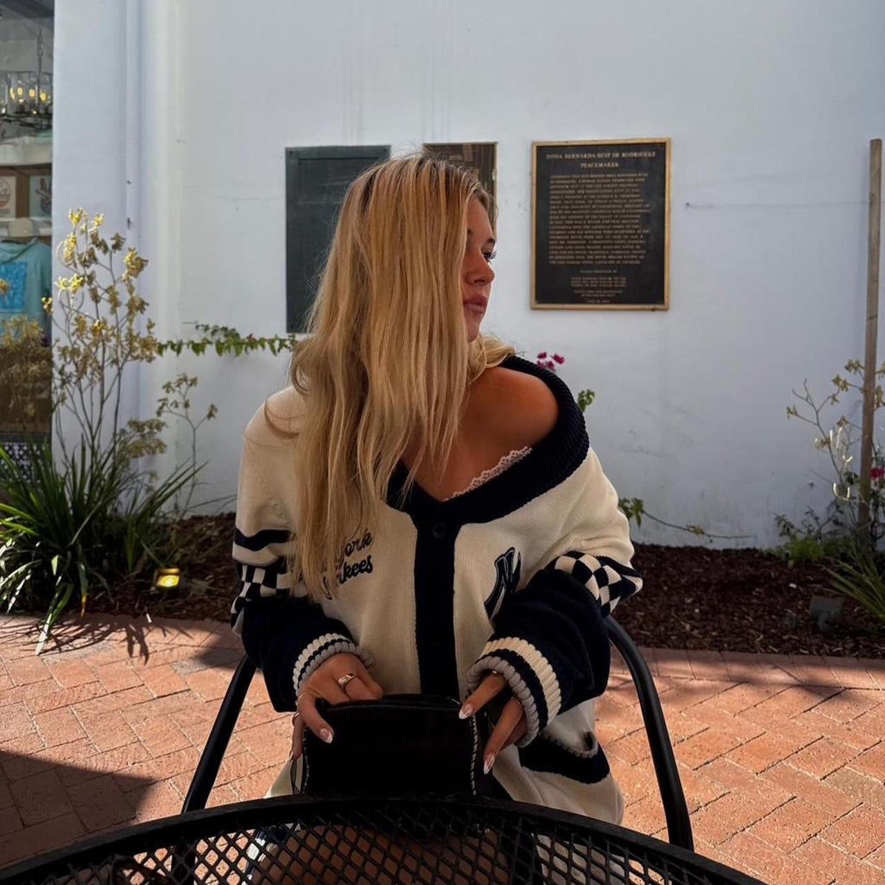 Vintage Yankees knitted cardigan