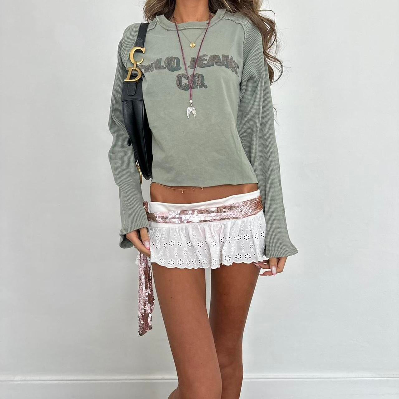 Vintage Polo Ralph Lauren long sleeve cropped top
