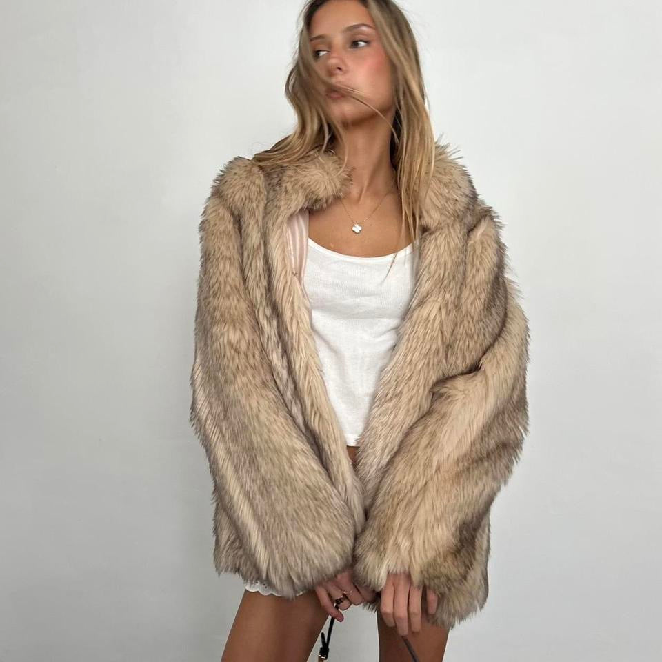 Vintage 2000’s faux fur jacket